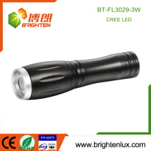 Factory Wholesale 1 * AA Batterie à l&#39;aluminium Matériau Zoom 3watt Cree Pocket Small Powerful led Torch